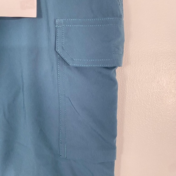 NWT Columbia Pants Womens 8 Blue Convertible Hiking Cargo UPF 40+ Stretch Trail - Picture 4 of 16